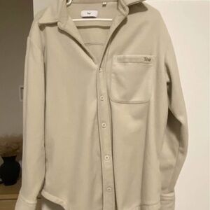 Tna Beige Fleece Shacket